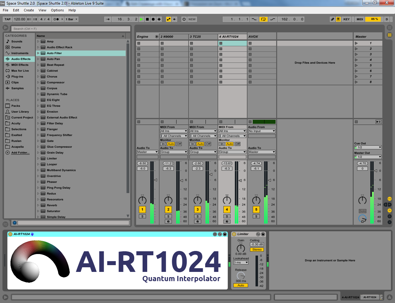 AI-RT1024 in Ableton